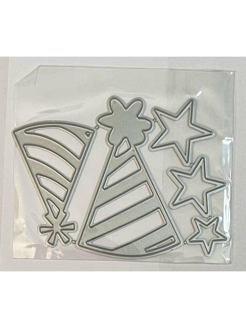Party Hat & Star Metal Cutting Die Set Card Making Scrapbooking